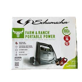 Fr01239 Schumacher Portable Battery Jump Starter 800amp Fr01239 Schumacher Portable Battery Jump Starter 800amp