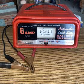 Se-20 Schumacher Se Series 6 Amp Battery Charger Tested Se-20 Schumacher Se Series 6 Amp Battery Charger Tested