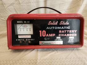 Se-40 Schumacher Automatic Battery Charger 6/12 Volt 10 Amp