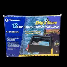 Ss-120a-pe Schumacher Ship Ftn Shore 12amp Deep Cycle/marine Battery Charger 12v