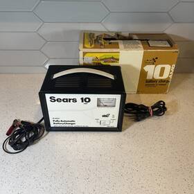 28-71833 Sears 28-7183 Vintage 12volt 10 Amp Battery Charger Electrolysis Nice 28-71833 Sears 28-7183 Vintage 12volt 10 Amp Battery Charger Electrolysis Nice