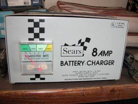 2871844 Sears 8 Amp Car Battery Trickle Charger Vintage