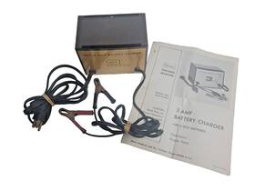608.71082 Sears Vintage Battery Charger 12 Volt 3 Amp With Manual Tested Working