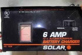 608.71517 Sears Vintage Battery Charger 6 Amp 1009- Tested Working
