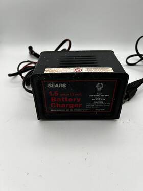 608.71800 Sears 608.718 Vintage 1.5amp 12-volt Battery Charger #608.71800 Tested And Working 608.71800 Sears 608.718 Vintage 1.5amp 12-volt Battery Charger #608.71800 Tested And Working