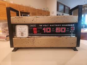 608-71982 Sears Vintage 12 Volt Battery Charger 10 Amp Charge With 60 Boost Tested 608-71982 Sears Vintage 12 Volt Battery Charger 10 Amp Charge With 60 Boost Tested