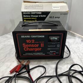 718201 Sears Vintage Craftsman Sensor Ii 10/2 Amp 12 Volt Automatic Car Battery Charger