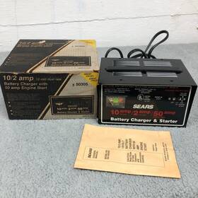 934.503050 Sears Vintage Battery Charger Tester And Starter 10/2/50 Amp 12 Volt 934.503050 Sears Vintage Battery Charger Tester And Starter 10/2/50 Amp 12 Volt