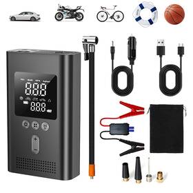 53970021 Secsofier Portable Car Jump Starter Digital Tire Inflator Battery