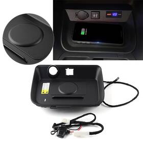 Sevenabcuk 834561282007 Wireless Charger Board Panel Phone Holder For Toyota Rav4 Vetlanda Black Lhd