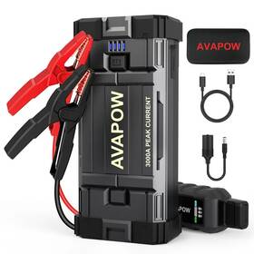 3000a Shenzhen Crosstech 084045710643 V28 Car Battery Jump Starter Portable Peak 23800mah 12v