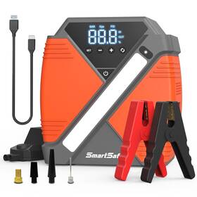 4000a Smartsafe Sjs33 Portable Car Jump Starter With Air Compressor 24000mah Battery Char