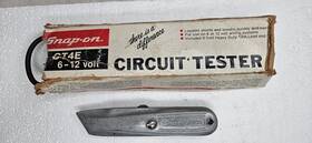 Ga169 Snap-on Ct4e Vintage Voltage Tester For 6volt-12volt W Utility Knife Nice