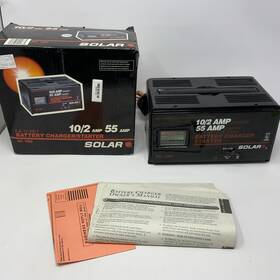 Solar 010271001385 6v 12v 10/2 55 Amp Battery Charger And Engine Starter 6 12 Volt Dual Range Solar 010271001385 6v 12v 10/2 55 Amp Battery Charger And Engine Starter 6 12 Volt Dual Range