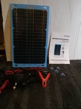 8453042 Solar 12 Volt Power Battery Charger And Maintainer Oymsae