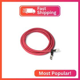 Weldred9in1 Spartan Power 9 Inch 1/0 Awg Red Spartanflex Battery Cable With 3/8 Ring Termin