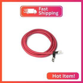 Weldred9in4 Spartan Power 9 Inch 4/0 Awg Red Spartanflex Battery Cable With 5/16 Ring Termi