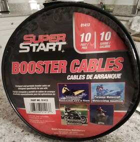 01413 Super Start Booster/jumper Cables Yellow 10 Gauge Ft. Motorcycles Atvs