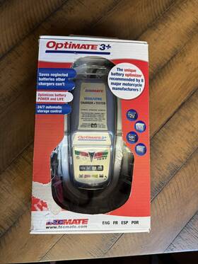 158254 Tecmate Optimate 3 12v 0.6a Battery Saving Charger And Tester