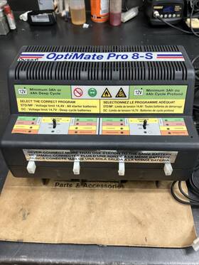 Sgr-450180 Tecmate Battery Charger Optimate Pro-8s Eight Stations For Charging Batteries