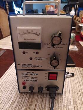 Tdmc-85 Teledyne Aircraft Battery Charger 12v/24v Dual Mode Used