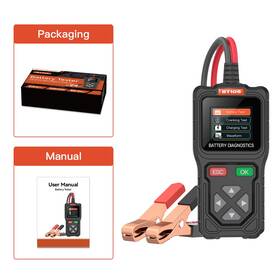 Bt105 Topdiag Battery Conductivity Power System Analyzer Startup Charging Tester