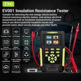 Ev001 Topdiag Insulation Resistance Tester Battery Internal Analysis