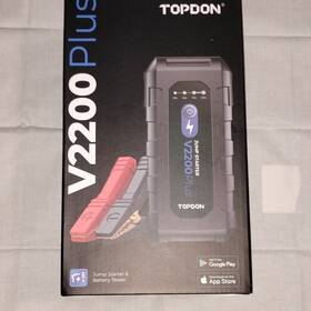 130147x5k20064 Topdon V2000plus - 2 In 1 2200 Peak Amp Jump Starter And Battery/system Tester 130147x5k20064 Topdon V2000plus - 2 In 1 2200 Peak Amp Jump Starter And Battery/system Tester