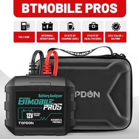 Bt600 Topdon Bt200 Bt100 Wireless Car Battery Tester Btmobile Pros For 12v/24v Auto Boat Atv Suv