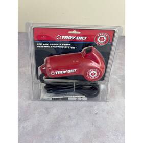 84931 Troy Bilt Jump Start 120 V Gas Engine Starter Press To Trimmer Red Read