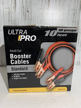 95210-10 Ultra Pro Small Car Booster Cables 10 Feet And Gauge 200 Amp Bi-metal 95210-10 Ultra Pro Small Car Booster Cables 10 Feet And Gauge 200 Amp Bi-metal