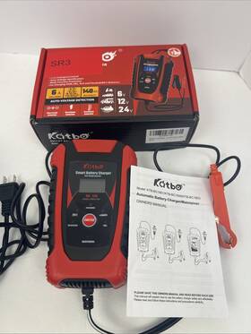 78512-3 Ultrapro Elite Katbo Smart Battery Charger And Maintainer - 12v 6v 24v 6amp Lcd Display
