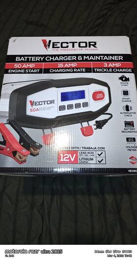 Vecb50 Vector Battery Charger And Maintainer Vecb50 Vector Battery Charger And Maintainer