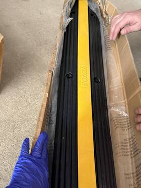 2506197021420623 Vevor Rubber Cable Protector Ramp Yellow And Black 2506197021420623 Vevor Rubber Cable Protector Ramp Yellow And Black