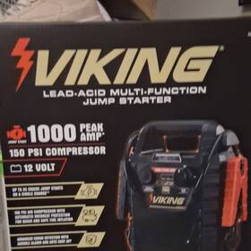 59513 Viking Item#59513 Lead-acid Multi Function Jump Starter With Air Compressor