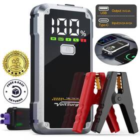 6000a Voltsurge D06ab 12v Arrancador De Bater A Con Luz Y Pantalla Lcd Para Carro Auto Port Til