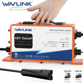 Wl-gs950c-4801500 Wavlink Golf Cart Smart Battery Charger 48v 15a Max 810w 3-pin Triangular Plug