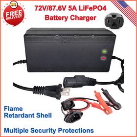 Xtb-87.6v-5a-lfp Xtuboz 72v/87.6v 5a Lifepo4 Battery Charger For 72v 76.8v 24 Strings Lithium Iron