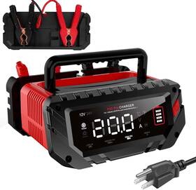 Red-20a Yhchkj P20-pro 20 Amp Battery Charger 12v/24v Fully-automatic Smart Car