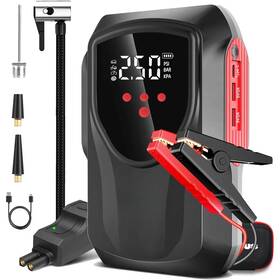 Sdfg667 Zxfloov 3000a Jump Starter With Air Compressor - 12v Battery Charger And Led Light Sdfg667 Zxfloov 3000a Jump Starter With Air Compressor - 12v Battery Charger And Led Light