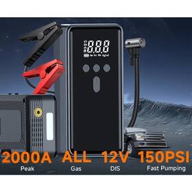 Sfdgh67 Zxfloov 2000a Jump Starter With Air Compressor - 12v Battery Booster And Tire Inflator Sfdgh67 Zxfloov 2000a Jump Starter With Air Compressor - 12v Battery Booster And Tire Inflator