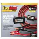 Everstart Maxx 6-GAUGE Heavy Duty Booster Cables With Built-in Volt Meter. Fixed Price $39.64.