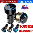 Dual Ports Usb Car Cigarette Charger Lighter Digital Led Voltmeter 12V/24V Lot. Fixed Price $298.39.