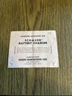 Vintage Schauer Battery Charger Instructions - BR312 VBR212 CR312. Fixed Price $8.00.