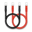 Qiatol Battery Cable, 2AWG-5/16"-18INCH(2PCS), Red & BLACK(2PCS). Fixed Price $27.99.