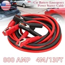 13FT Booster Jumper Cables 800AMP 2 Gauge Emergency Car Lead Start Clamps. Fixed Price $19.89.