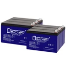 Mighty Max 12V 9AH Gel Nb Terminal Replaces Schumacher Dsr Model IP-125C 6PACK. Fixed Price $174.99.