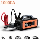Szevzo Starter With Air Compressor, 10000AMH Car Battery Jumper. Fixed Price $76.99.