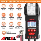 Ancel BST600 Car Battery Tester With Printer 12V/24V, 100-2000 Cca, Black. Fixed Price $119.00.