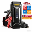 6000A Peak Portable Car Jump Starter 12V Auto Battery Power. Fixed Price $79.99.